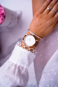 Discount Ernest Damski Zegarek Brązowy Cedis