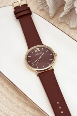 Zegarki>Ernest Damski Zegarek Ciemnobrązowy Sandmill