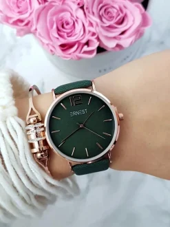 Hot Ernest Damski Zegarek Claire Zielony