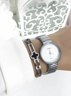 Hot Damski Zegarek Claudie Srebrny Zegarki