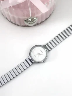 Hot Damski Zegarek Claudie Srebrny Zegarki