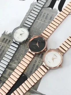 Hot Damski Zegarek Claudie Srebrny Zegarki