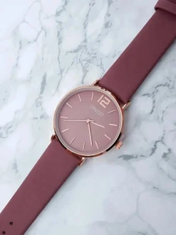 Outlet Ernest Damski Zegarek Claire Fioletowy Złota Koperta