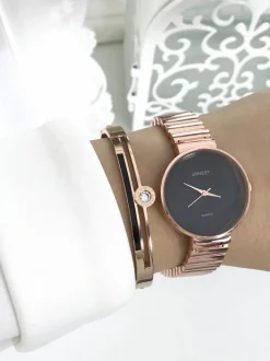 Online Ernest Damski Zegarek Claudie Różowe Złoto