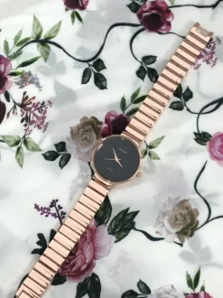 Online Ernest Damski Zegarek Claudie Różowe Złoto