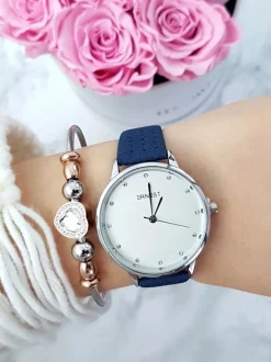 Clearance Damski Zegarek Ethienne Granatowy Zegarki