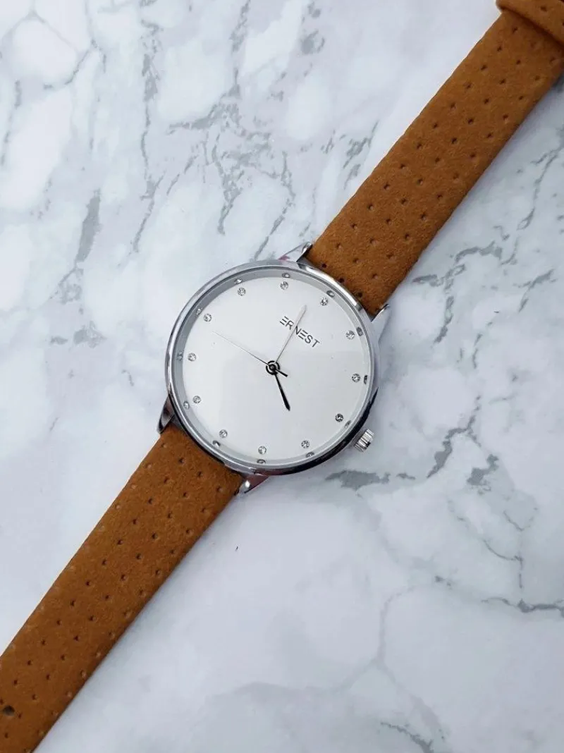 Zegarki>Ernest Damski Zegarek Ethienne Brązowy