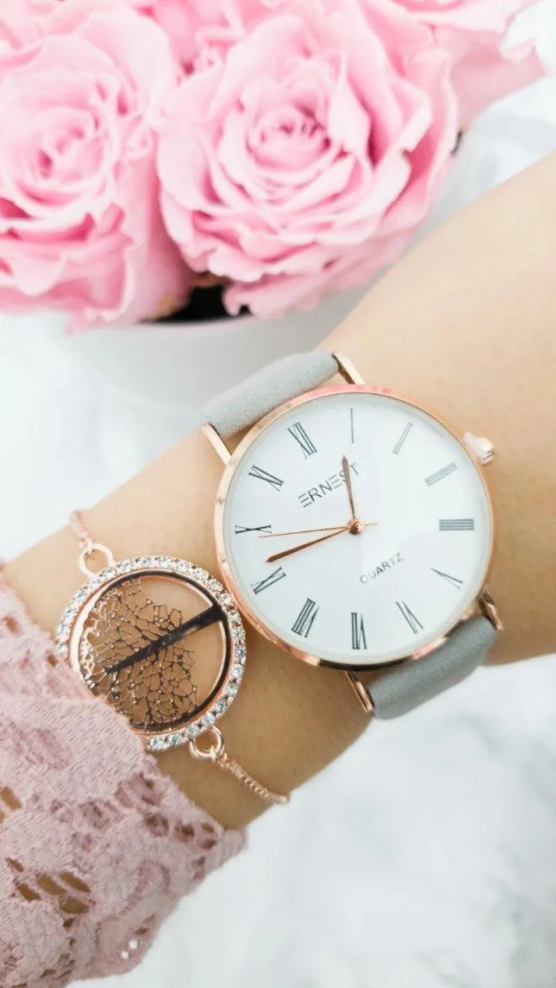 Sale Ernest Damski Zegarek Feel Szary