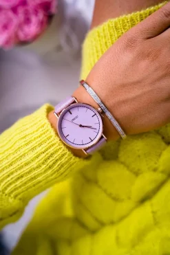 Discount Ernest Damski Zegarek Fioletowy Belven