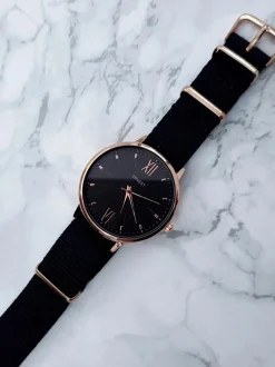 Online Damski Zegarek Fousie Czarny Zegarki