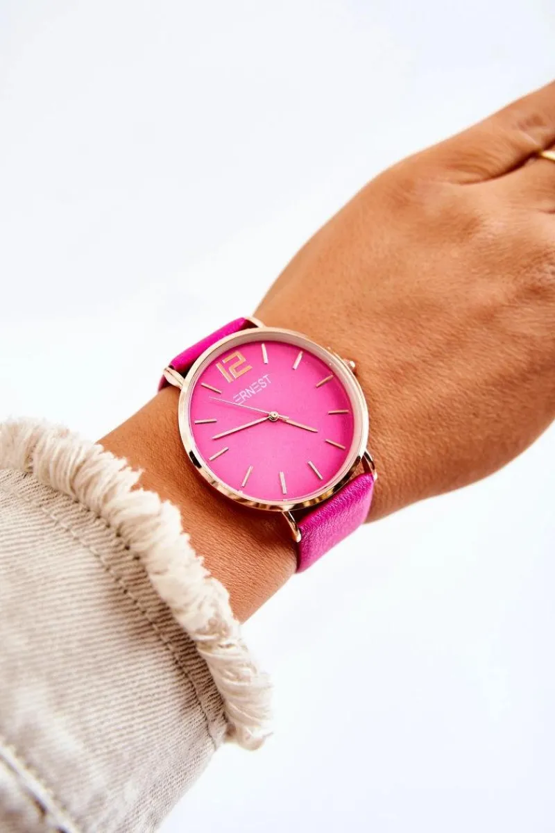 Online Ernest Damski Zegarek Fuksja Sandmill