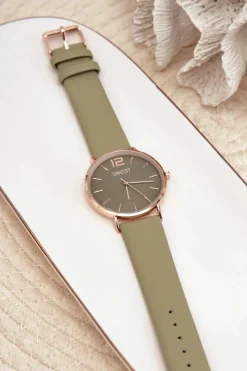 Ernest Damski Zegarek Jasnozielony Sandmill