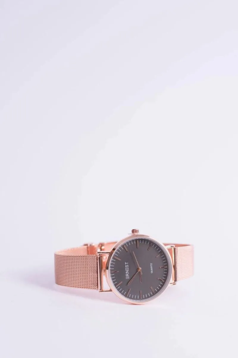 Clearance Ernest Damski Zegarek Lena Różowe Złoto