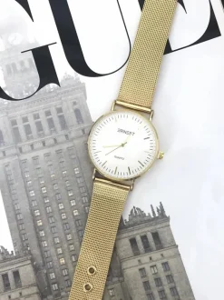 New Damski Zegarek Lena Złoty Zegarki