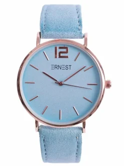 Sale Ernest Damski Zegarek Manon Zamszowy Błękitny
