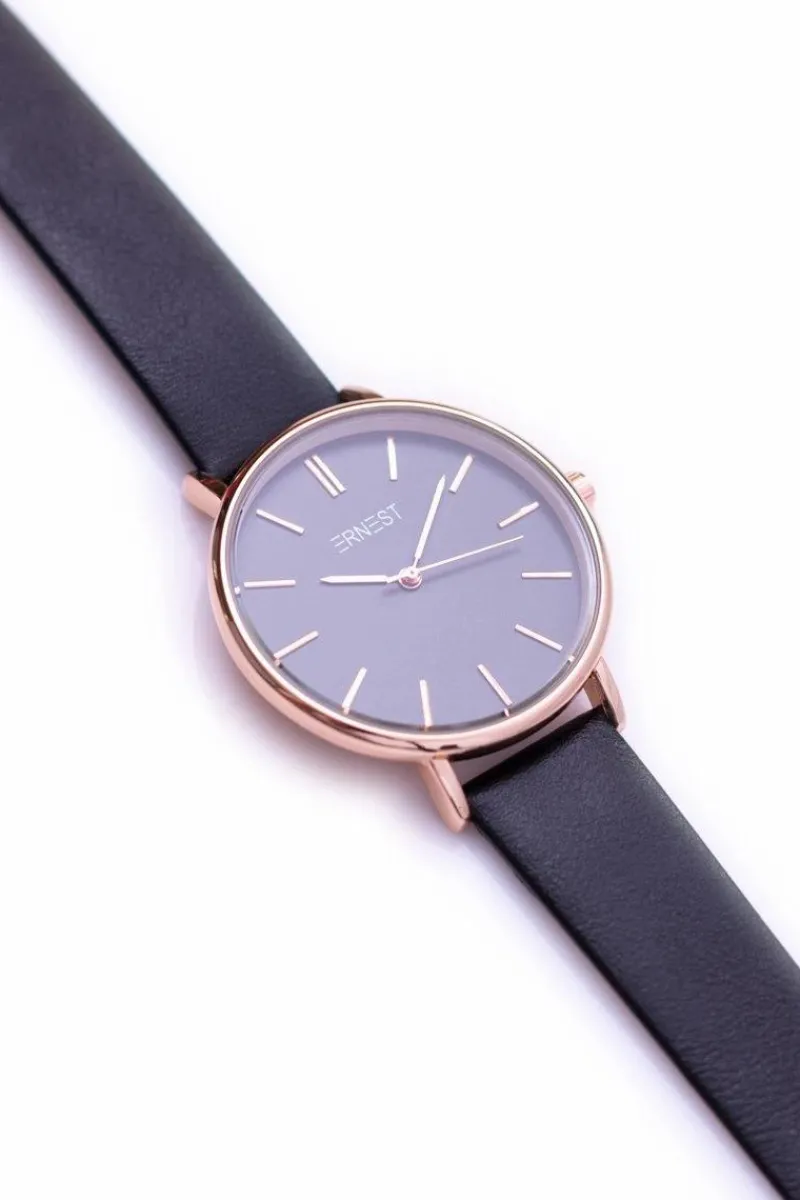 Outlet Ernest Damski Zegarek Montane Czarny