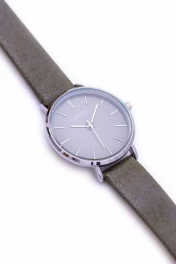 Hot Ernest Damski Zegarek Montane Khaki Srebrna Koperta