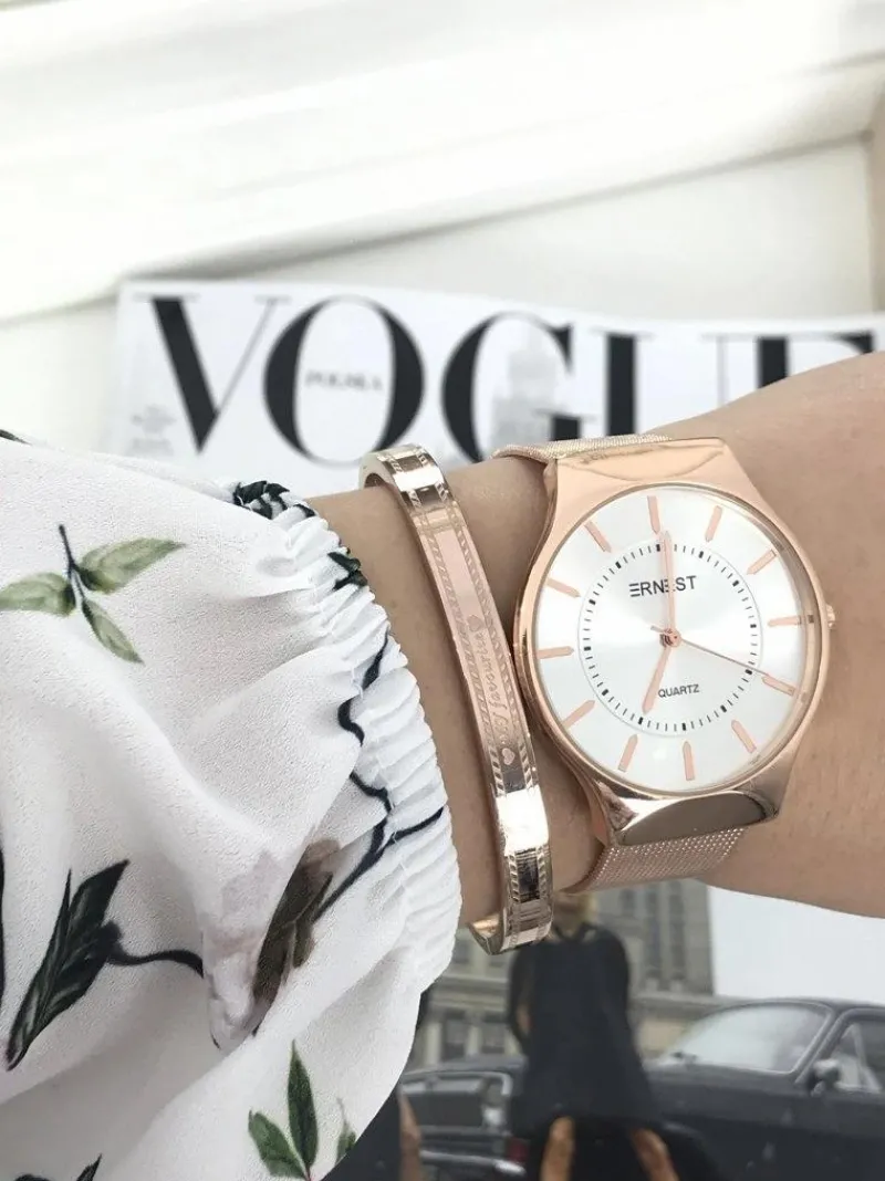 Damski Zegarek Orion Różowe Złoto Zegarki