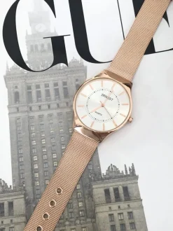 Damski Zegarek Orion Różowe Złoto Zegarki