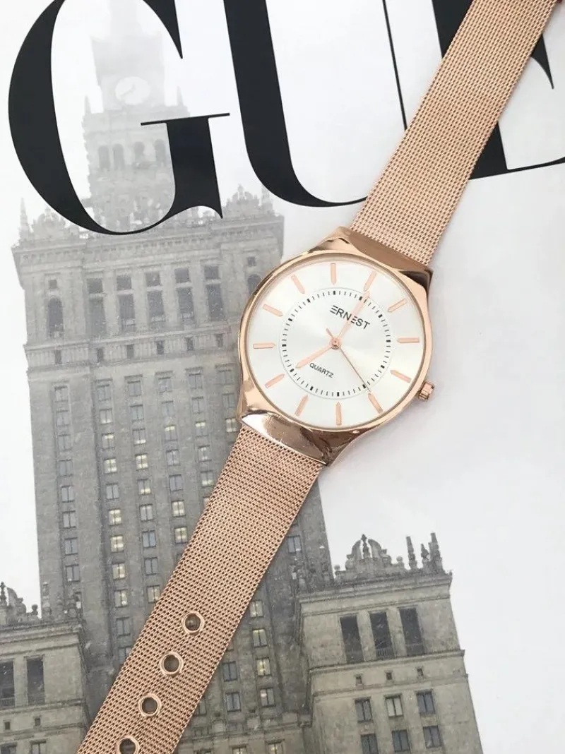 Damski Zegarek Orion Różowe Złoto Zegarki