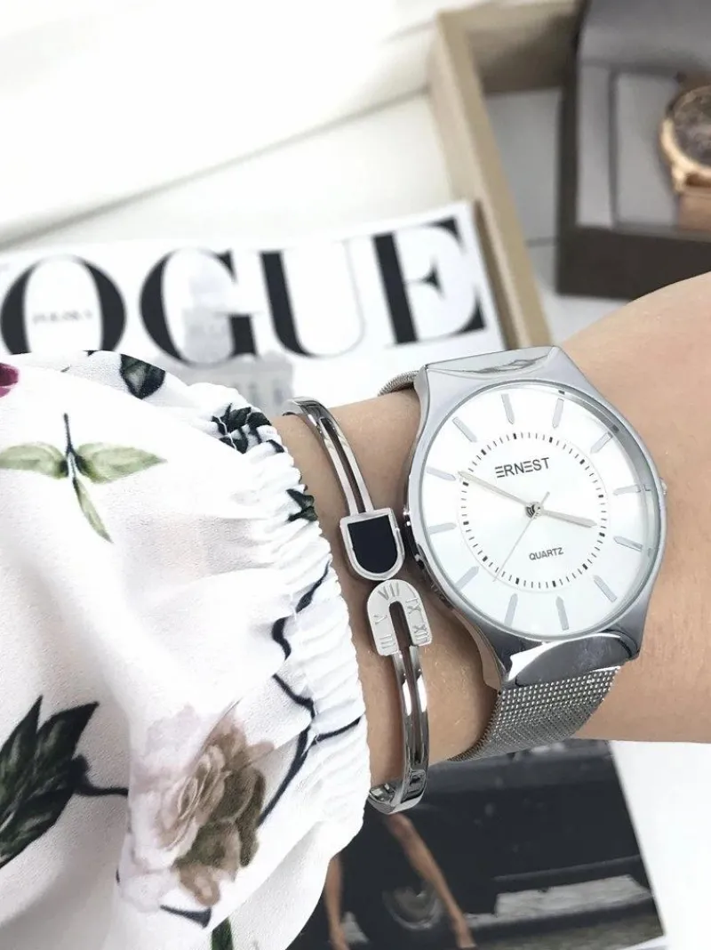 Zegarki>Ernest Damski Zegarek Orion Srebrny