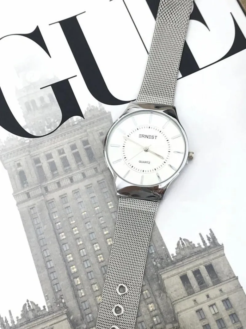 Zegarki>Ernest Damski Zegarek Orion Srebrny