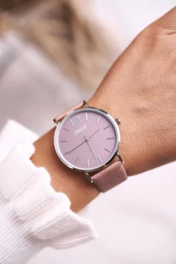 Zegarki>Ernest Damski Zegarek Pudrowy Róż Elena