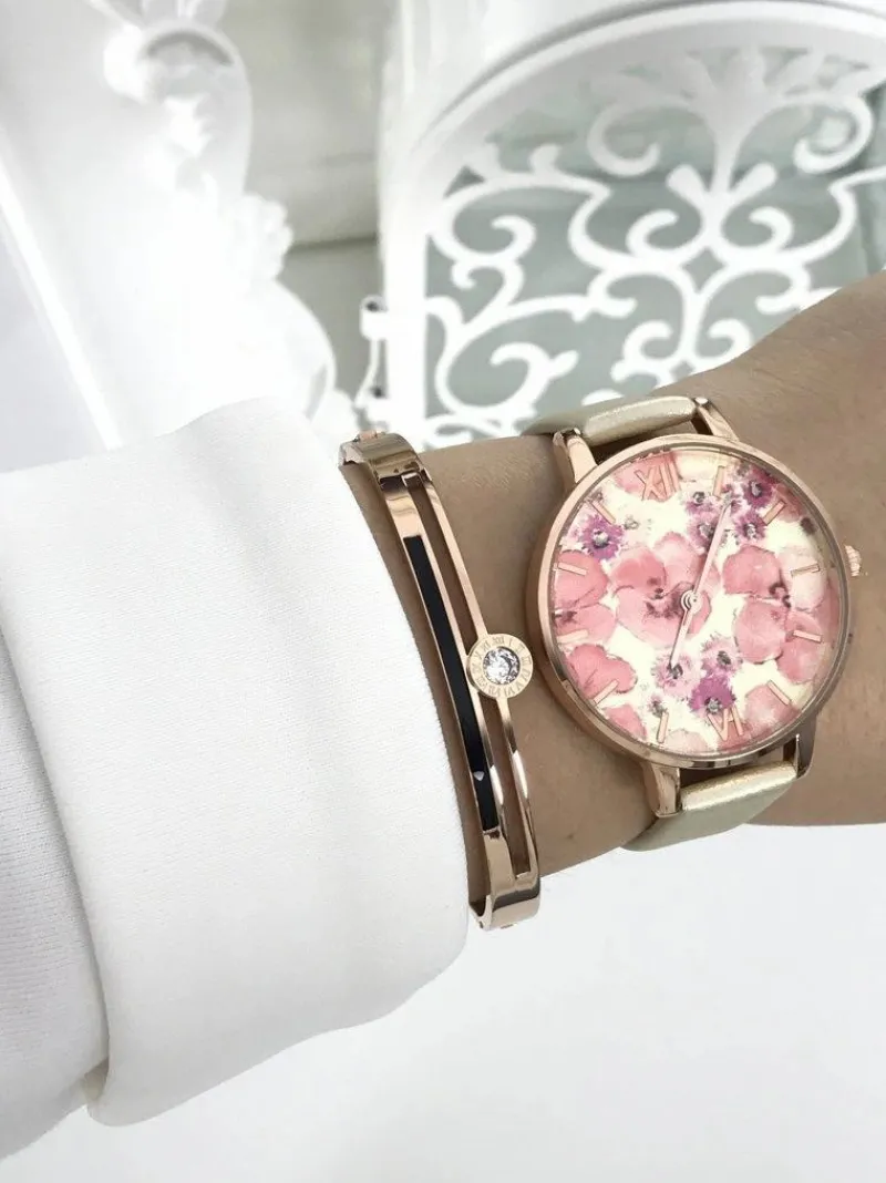 Outlet Damski Zegarek Puppis Złoty 38mm Zegarki