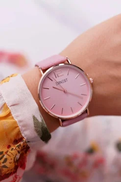 Online Ernest Damski Zegarek Różowy Claire