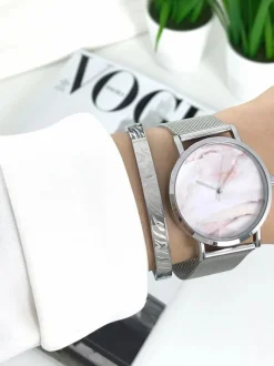 New Ernest Damski Zegarek Sophie Srebrny