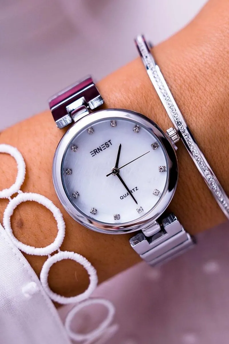 Sale Damski Zegarek Srebrny Minaria Zegarki