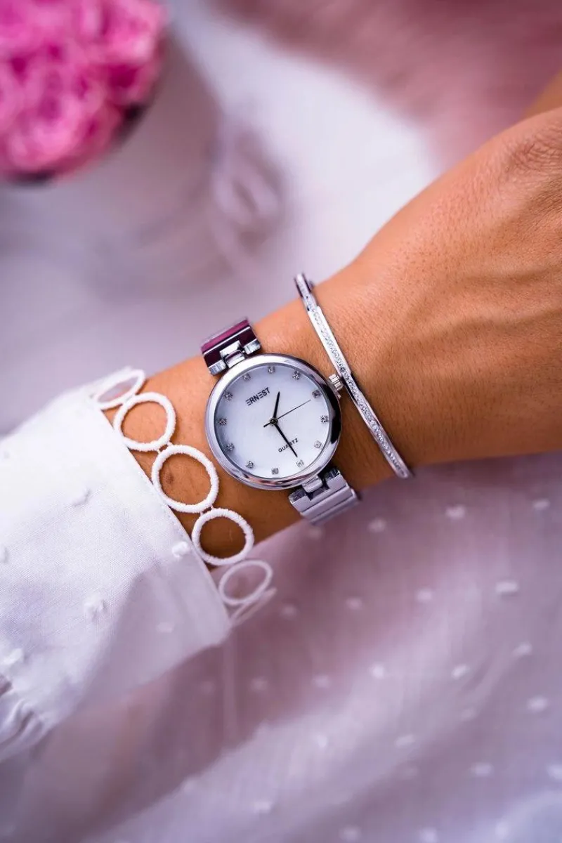 Sale Damski Zegarek Srebrny Minaria Zegarki