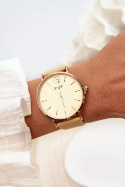 Discount Damski Zegarek Żółty Sandmill Zegarki