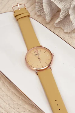 Discount Damski Zegarek Żółty Sandmill Zegarki