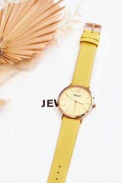 Zegarki>Ernest Damski Zegarek Żółty Sandmill