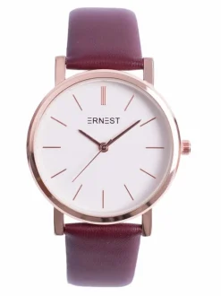 Discount Damski Zegarek Vega Bordowy Zegarki