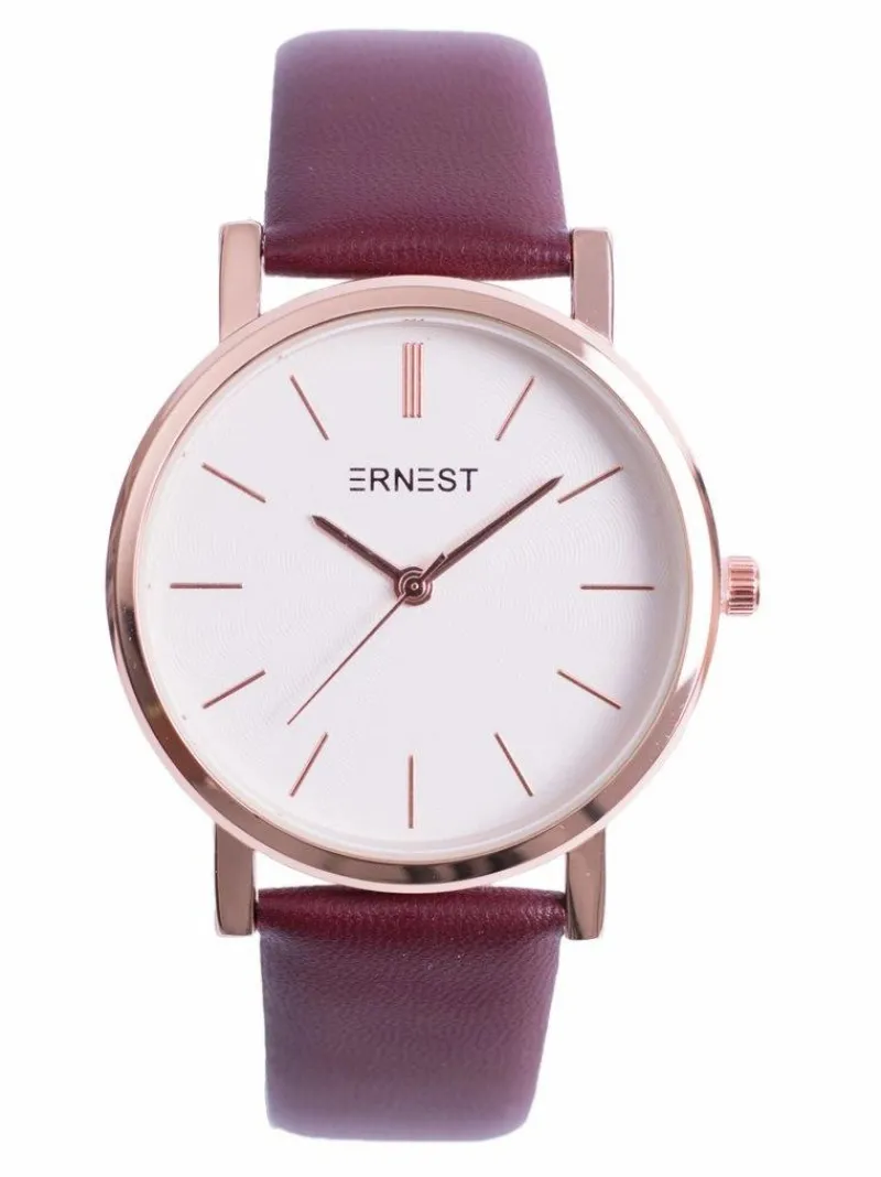 Discount Damski Zegarek Vega Bordowy Zegarki