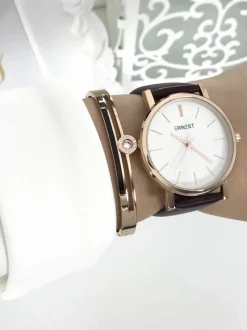 Discount Damski Zegarek Vega Bordowy Zegarki