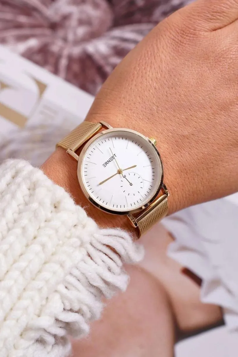 Ernest Damski Zegarek Złoty Fermm