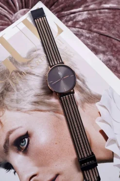 Zegarki>GG Luxe Damski Zegarek Czarny Fiber