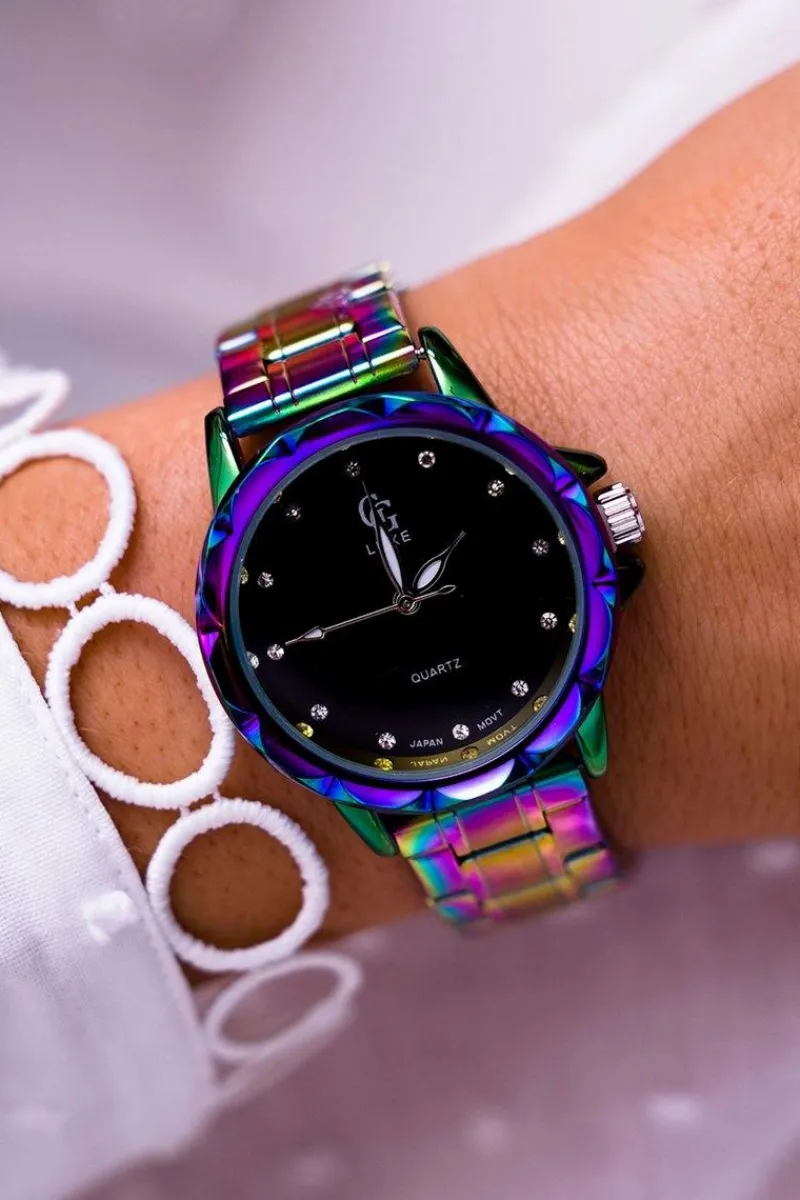 Zegarki>GG Luxe Damski Zegarek Fioletowy Rhaza