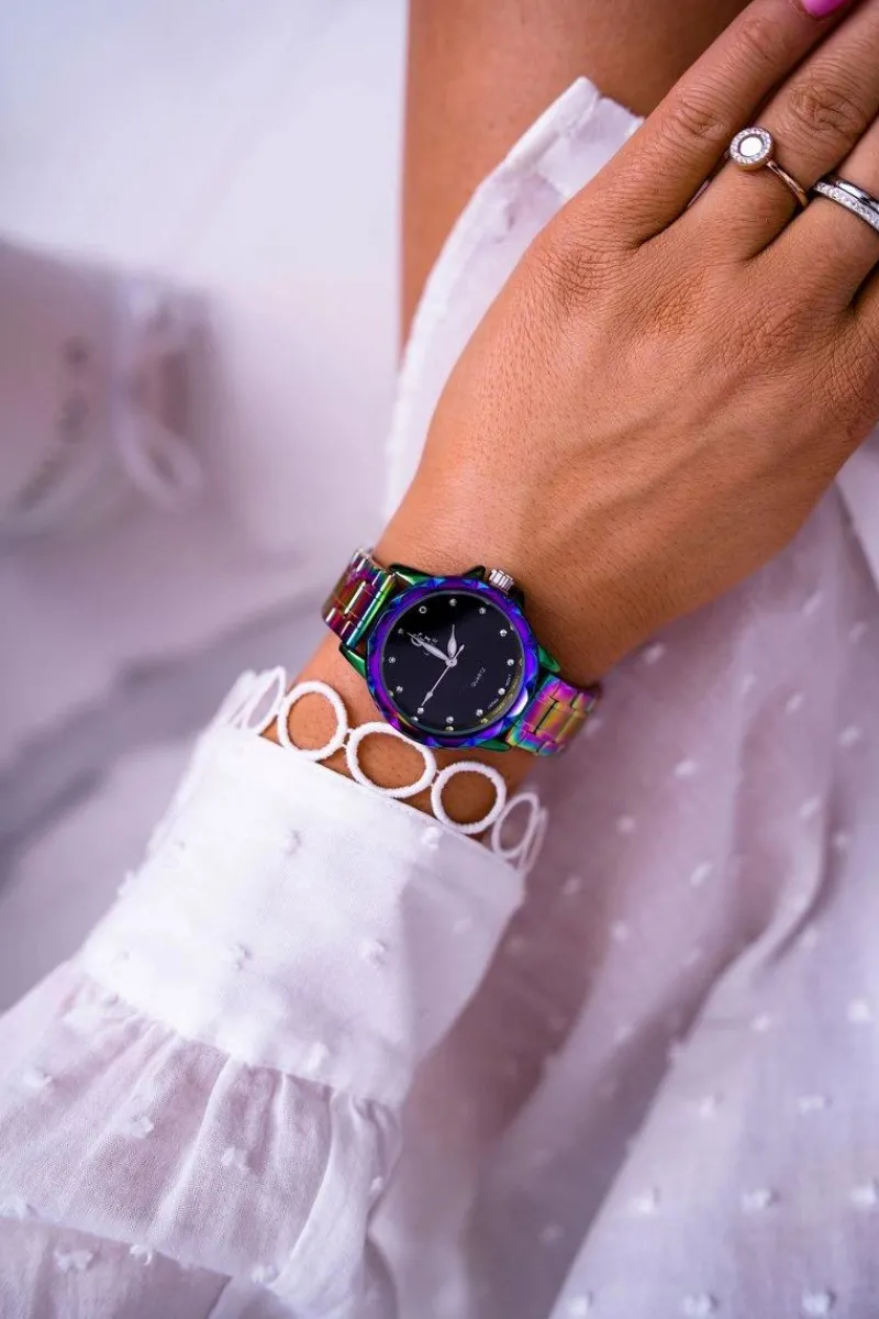 Zegarki>GG Luxe Damski Zegarek Fioletowy Rhaza