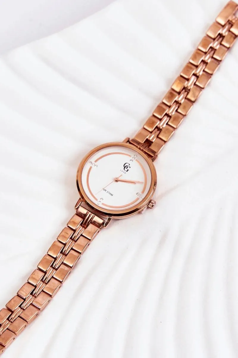 Zegarki>GG Luxe Damski Zegarek Różowe Złoto