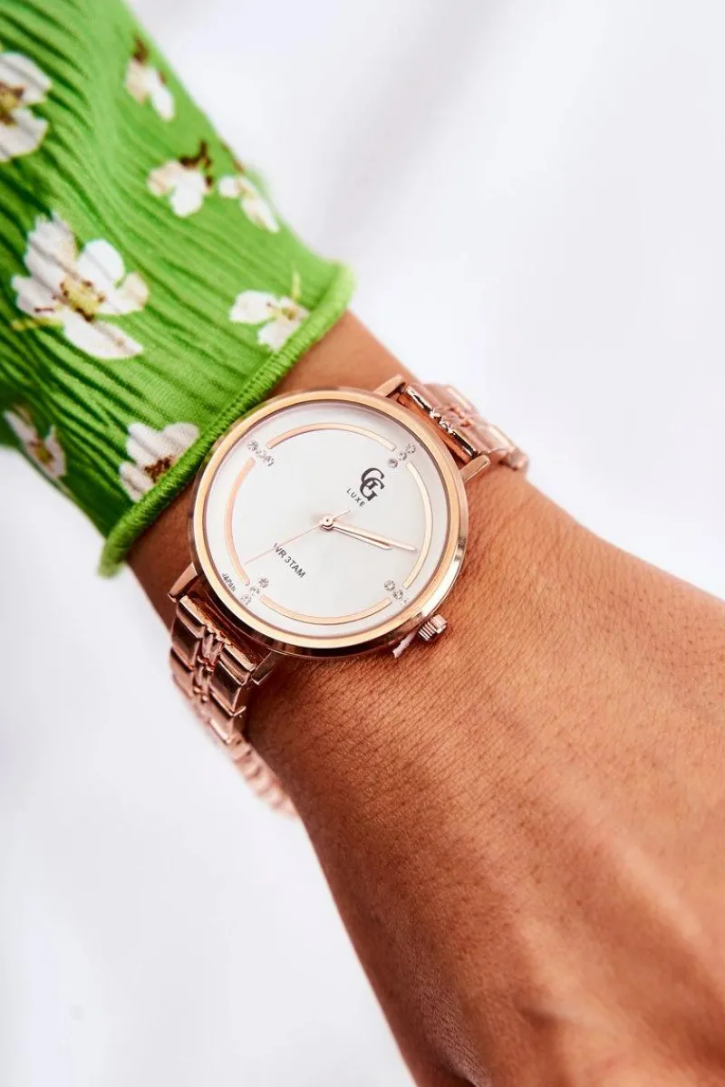 Zegarki>GG Luxe Damski Zegarek Różowe Złoto