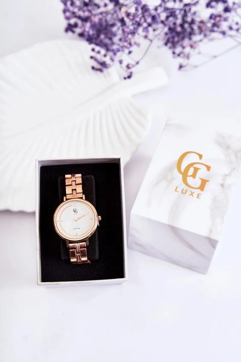 Zegarki>GG Luxe Damski Zegarek Różowe Złoto