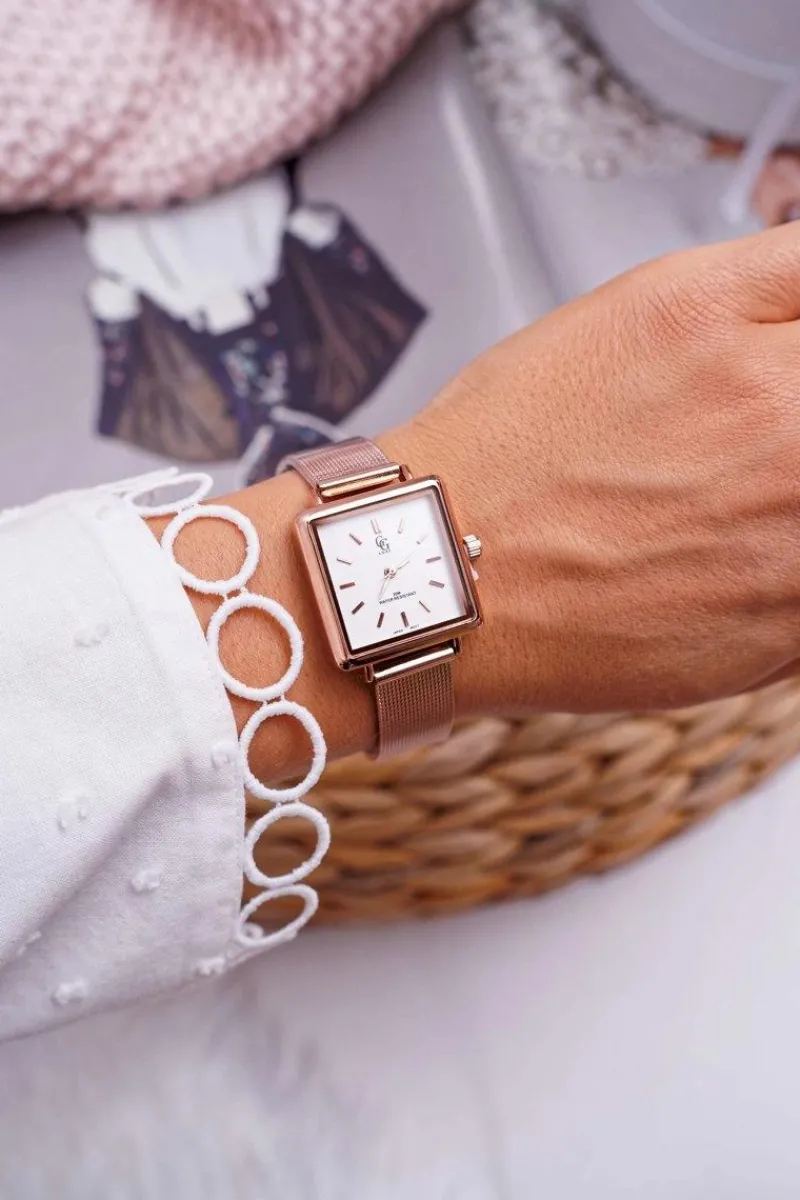 Zegarki>GG Luxe Damski Zegarek Różowe Złoto Manestero