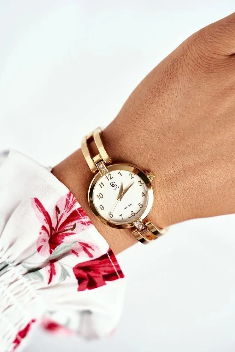 GG Luxe Damski Zegarek Złoty Gumera