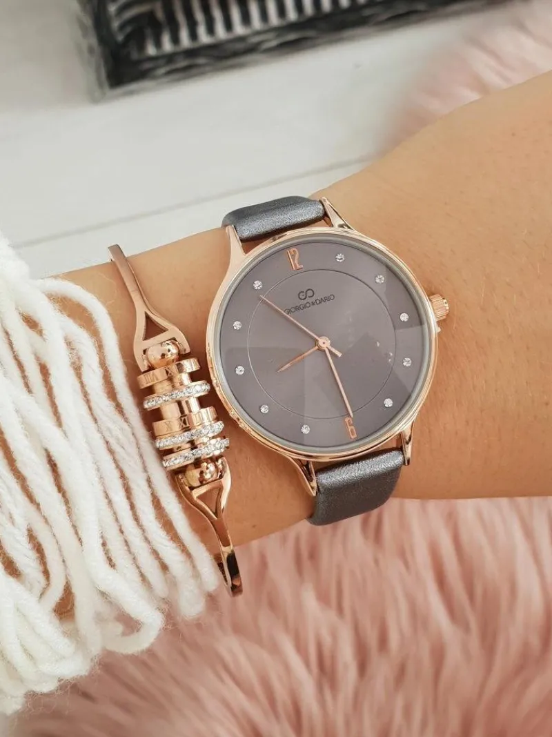 Damski Zegarek Giorgio & Dario Orgeno Szary Zegarki