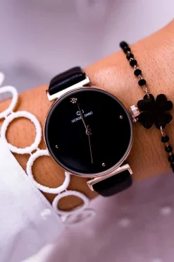 Discount Damski Zegarek Giorgio & Dario Czarny Donara Zegarki