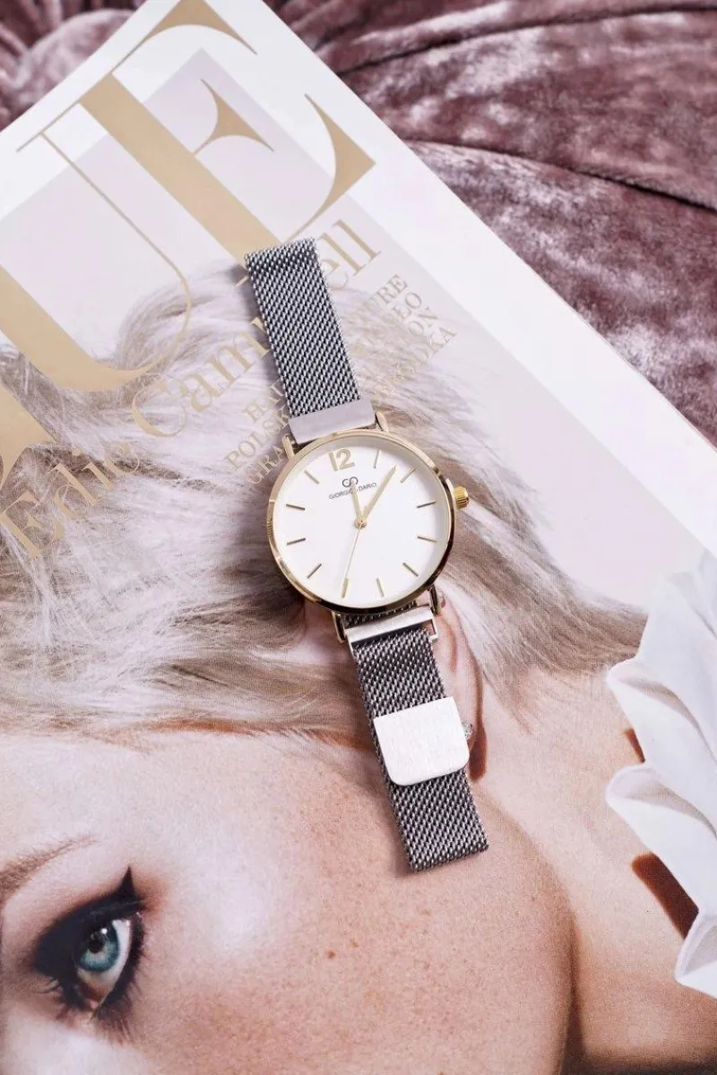 Zegarki>Giorgio&Dario Damski Zegarek Giorgio & Dario Na Magnes Srebrny Verin